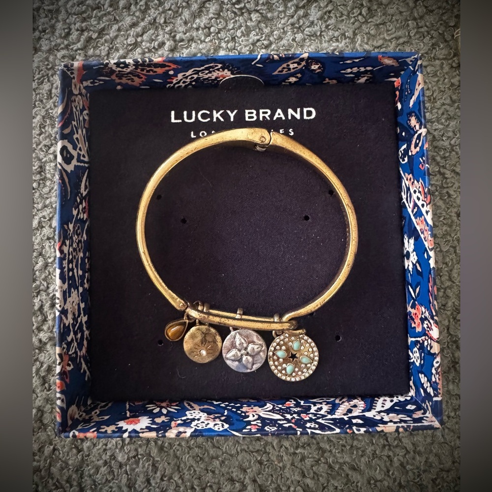 Lucky Brand Gold & Silver Mixed Metal Charm Bracelet